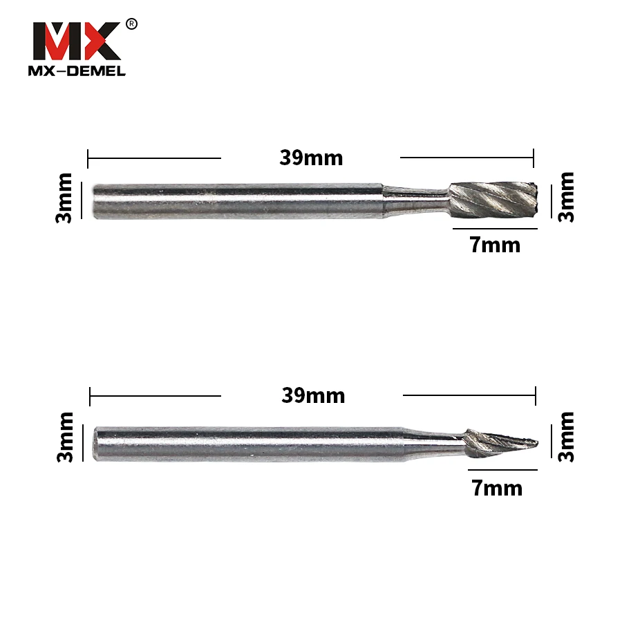 MX-DEMEL 6 шт. HSS Dremel роторный инструмент мини сверла Заусенцы Набор Dremel инструменты для деревообработки резьбы Набор инструментов Dremel аксессуары