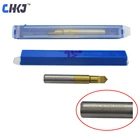 CHKJ 95 градусов Титан покрытием HSS ключ резак для фрезерный станок для изготовления ключей направляющий штифт на плоской подошве Ножи сверло слесарный инструмент Аксессуары