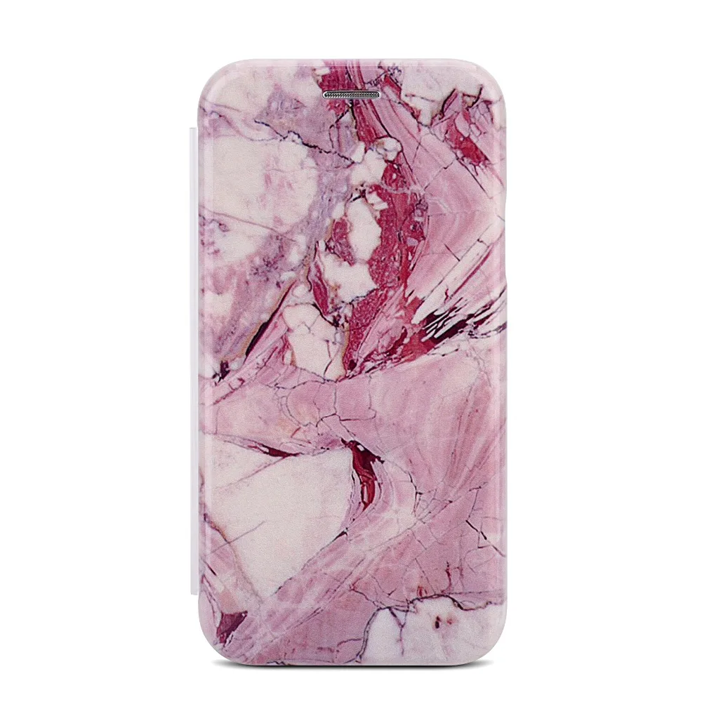 Чехол-книжка KISSCASE Luxrury Marble для iPhone 7 8 Plus X XS MAX XR мягкий чехол-держатель карт 6 6S |