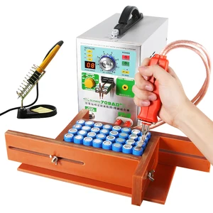 SUNKKO 709AD + точечная сварка, 3,2 кВт, автоматическая точечная импульсная сварочная машина, паяльник с постоянной температурой, ручка для литиевой батареи