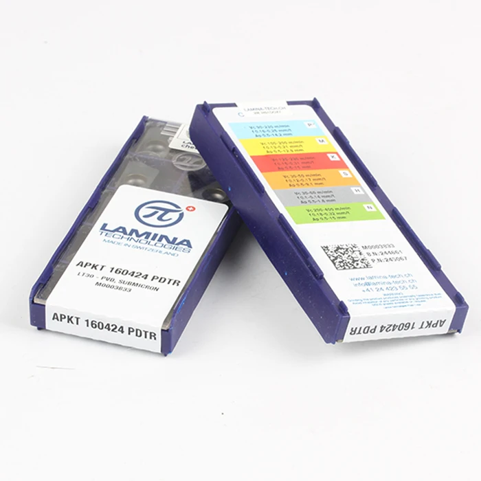 Оригинальные высококачественные Высокопроизводительные LAMINA APKT 160424 PDTR LT30(10 шт./лот) вольфрамовые карбидные режущие инструменты вставки