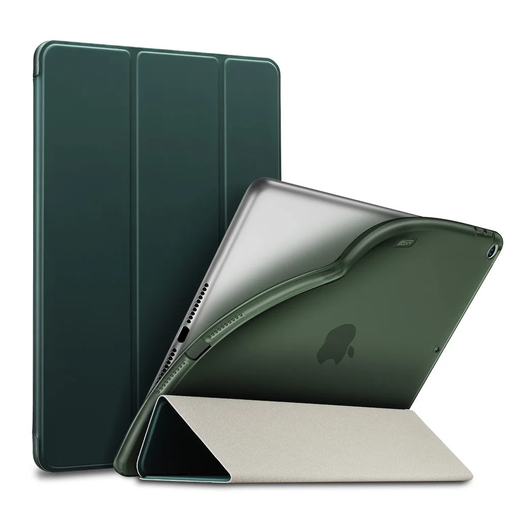 ESR чехол для iPad mini 5 Folio ультра тонкий облегающий кожаный смарт-чехол прорезиненный Мягкий ТПУ задний Чехол на магните для iPad mini 5 Чехол