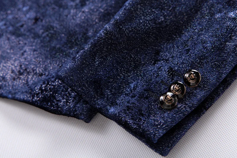 Мужской бархатный блейзер в британском стиле новинка зимы 2018 с отворотами пиджак