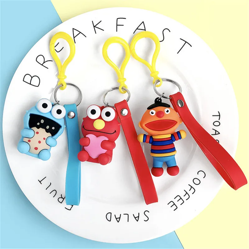 2019 корейский креативный Брелок Улица Сезам брелок для автомобиля с милой