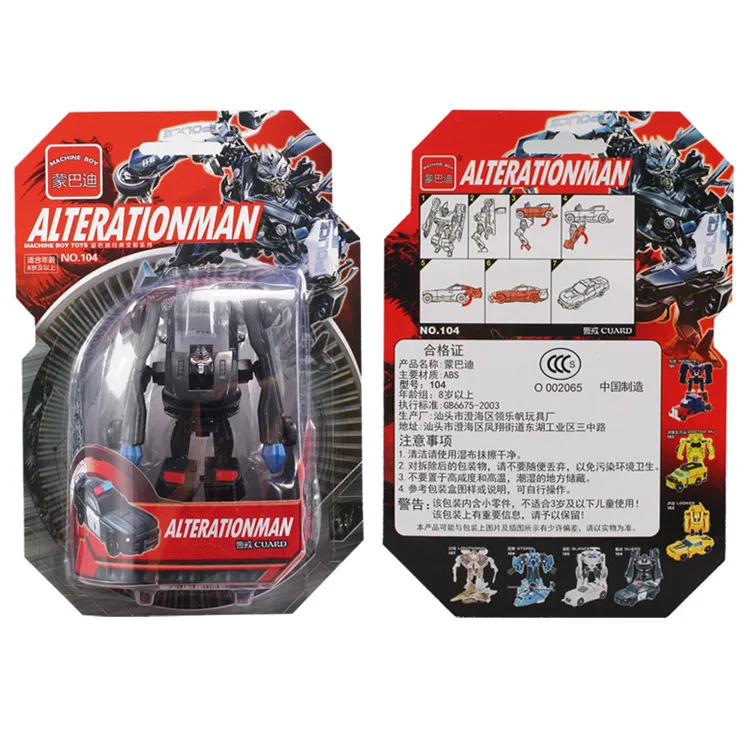 7 компл./лот трансформер робот машина Полли модели DIY образования ТВ фильм игрушки