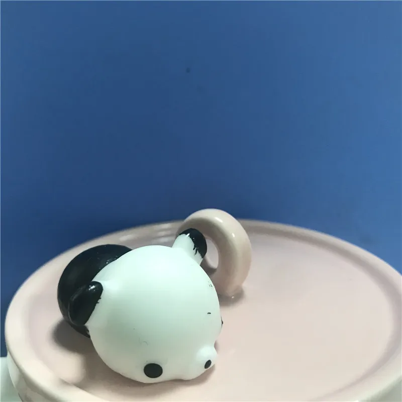 Panda Мини Изменение цвета милый кот Антистресс мяч сжимает Mochi поднимающийся Abreact мягкий липкий снятие стресса забавная Подарочная игрушка - Цвет: Panda