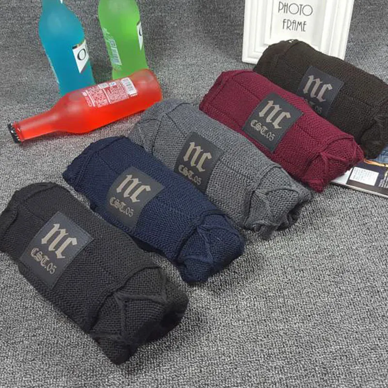 Зимние головные уборы для мужчин и женщин вязаная шапка хип хоп снежные шапки с