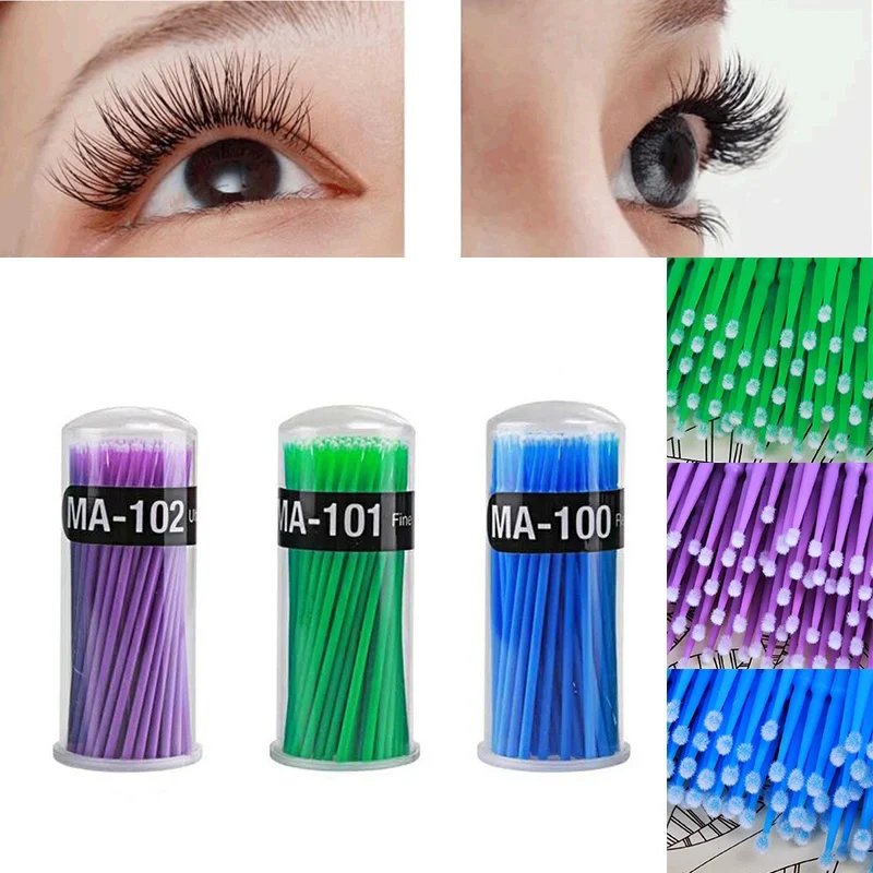 100 шт./компл. наращивание ресниц гель для очистки специальное ватным тампоном