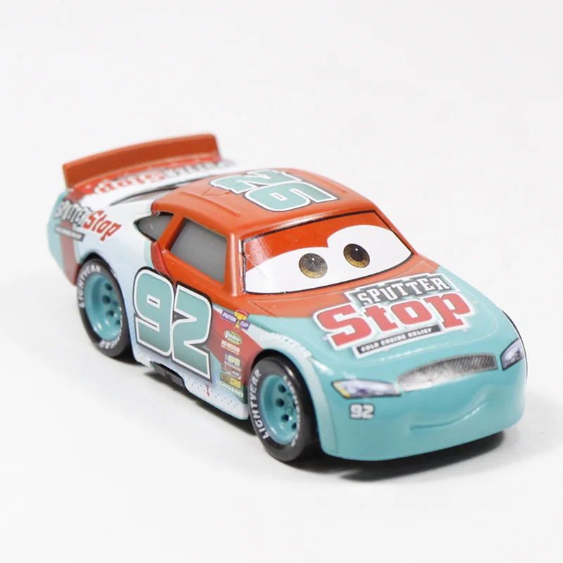 new NO 92 Игрушки Disney Pixar, персонажи мультфильма «Тачки 3» — Молния МакКуин, трейлер Мак, Джексон Шторм, модели машин 1:55 с литым корпусом, игрушки размером 23 см из металлического сплава - Цвет: new NO 92