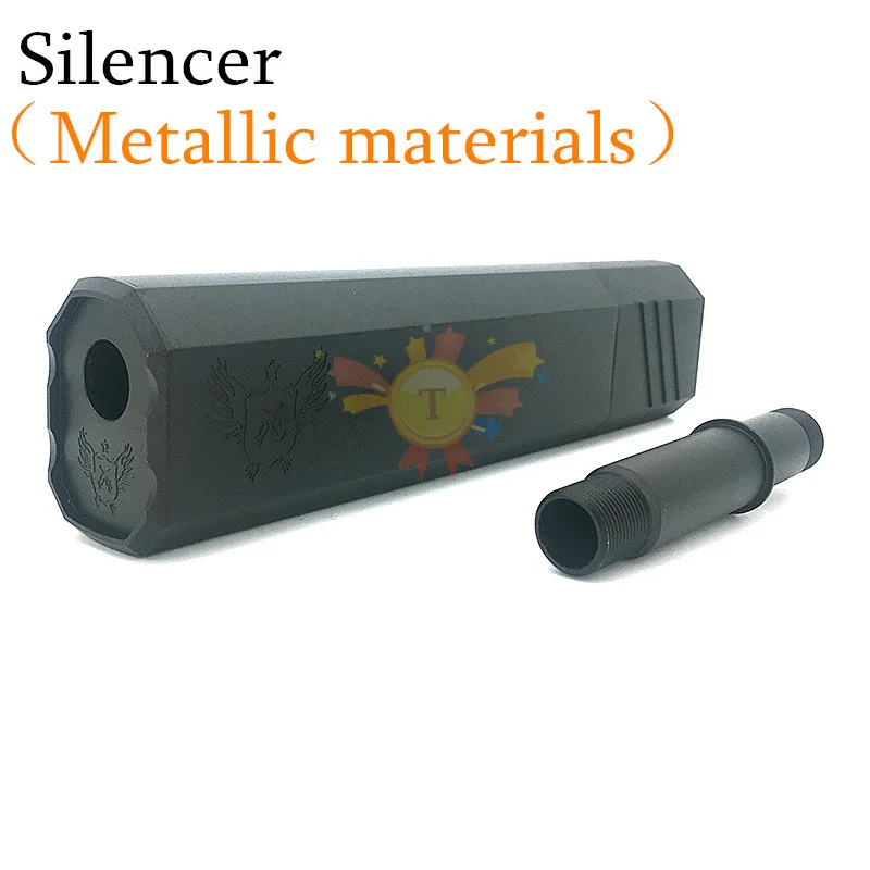 Silencer-Metal Игрушка mag-fed Kriss Vector V2 игрушка гель мяч пистолет аксессуары для детей на открытом воздухе хобби водные пистолеты - Цвет: Silencer-Metal