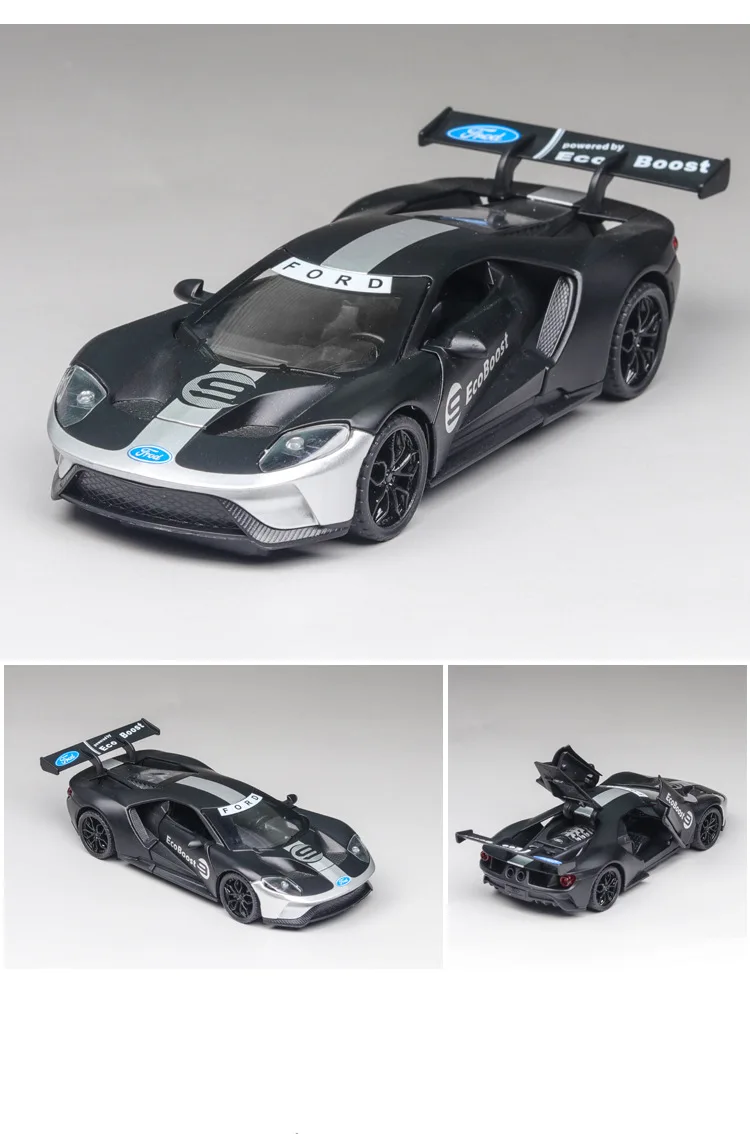 1:32 Ford GT гоночный автомобиль игрушечный автомобиль металлическая игрушка Diecasts& Toy транспортные средства модель автомобиля со светом и звуком автомобиль игрушки для детей