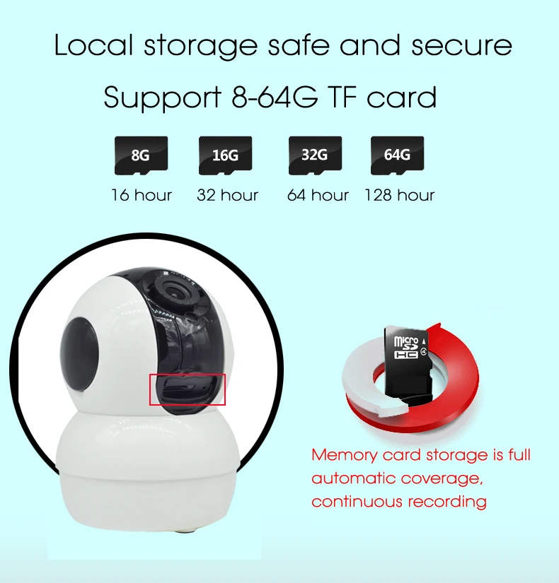 AOUERTK 720P HD камера ночного видения горизонтальная 355 wifi домашняя ip-камера видеонаблюдения Мини CCTV Камера