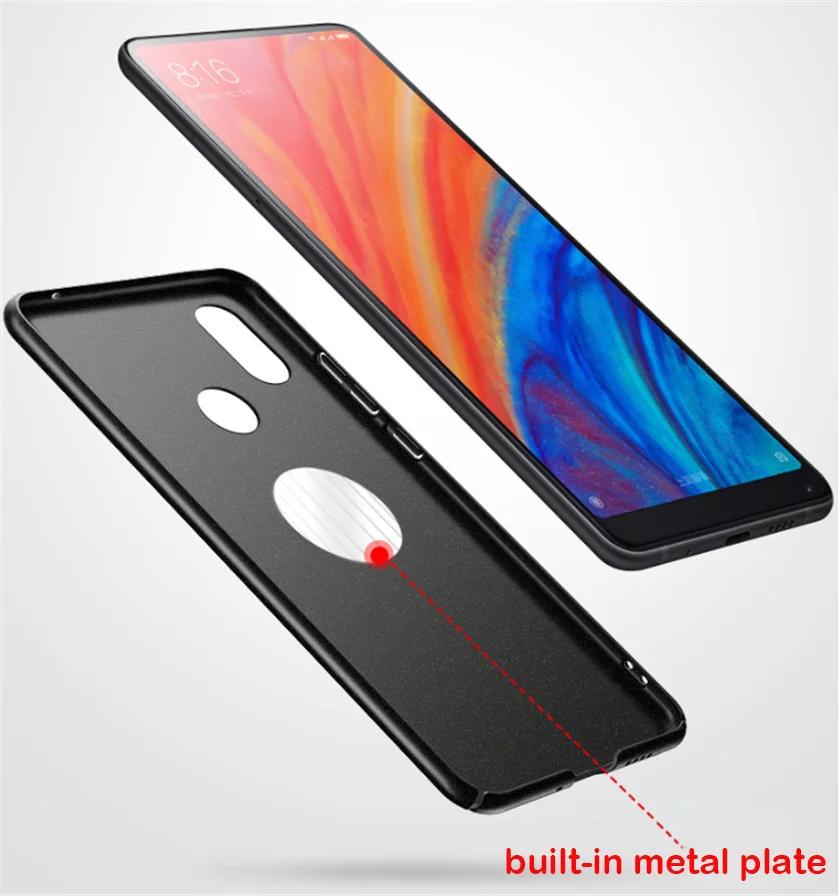 Для Xiaomi mi x 3 чехол матовый AIXUAN Xio mi x 3 металлический пластиковый автомобильный Магнитный чехол-держатель для Xiaomi mi x 3 mi x3