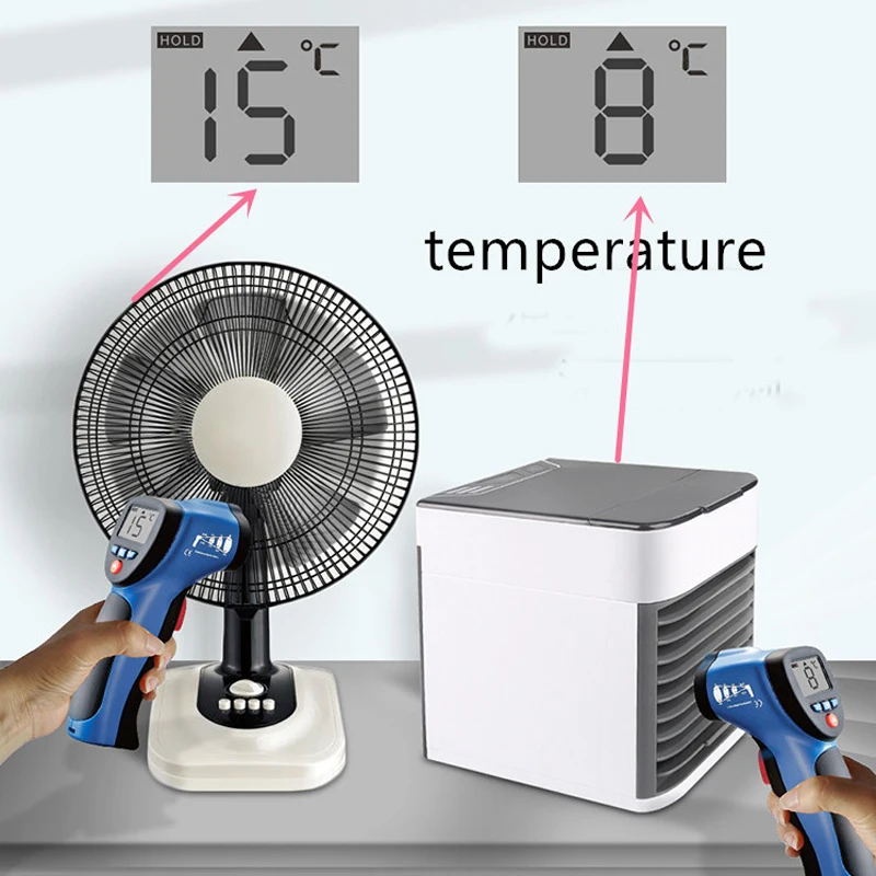 Air Cooler Fan Cooling Mini USB Portable Conditioner Humidifier Purifier Light Desktop Table Desk Home Travel Hand | Бытовая техника