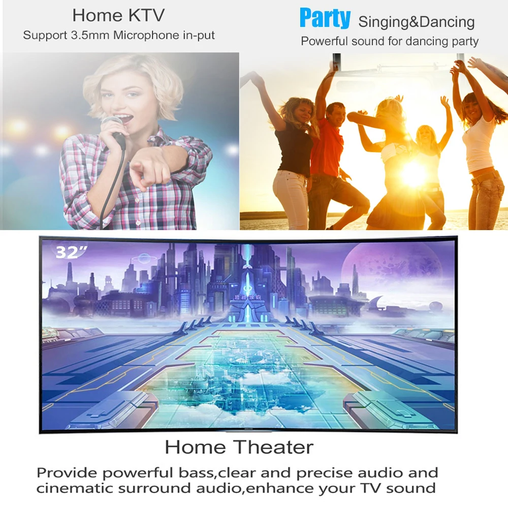 Премиум Ручной Портативный беспроводной Bluetooth динамик превосходный бас и звук