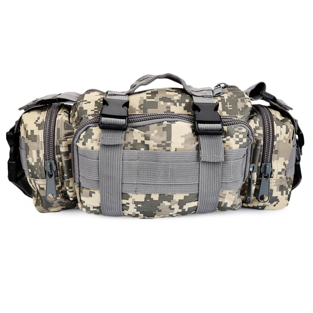 acu camouflage 3P наружная Военная тактическая поясная сумка, водонепроницаемый походный рюкзак для кемпинга, сумка для рук, оксфордская поясная сумка для бега Molle - Цвет: acu camouflage