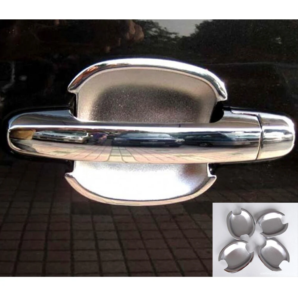 ABS Chrome 100% новый 4 шт. дверная ручка чаша подходит для SKODA Octavia Fabia Superb 2002 2003 2004 2005 2006