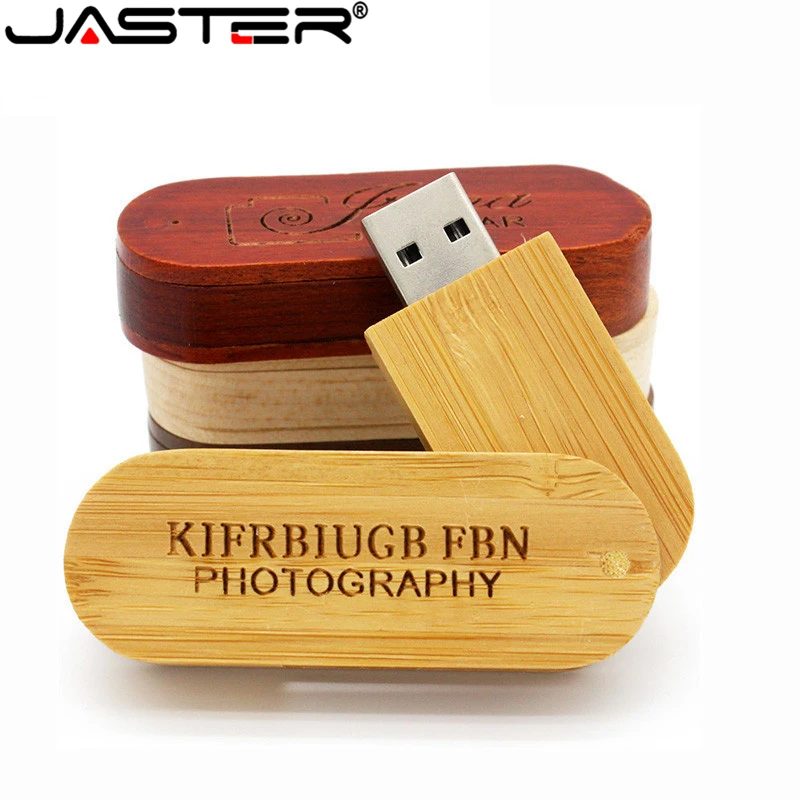 JASTER Акция деревянный вращающийся USB флеш накопитель Флешка 32 ГБ/16 ГБ/8 ГБ/4 Гб карта
