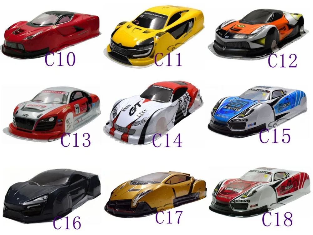 Масштаб 1/10 для внедорожника оболочка радиоуправляемого автомобиля фотодрифт