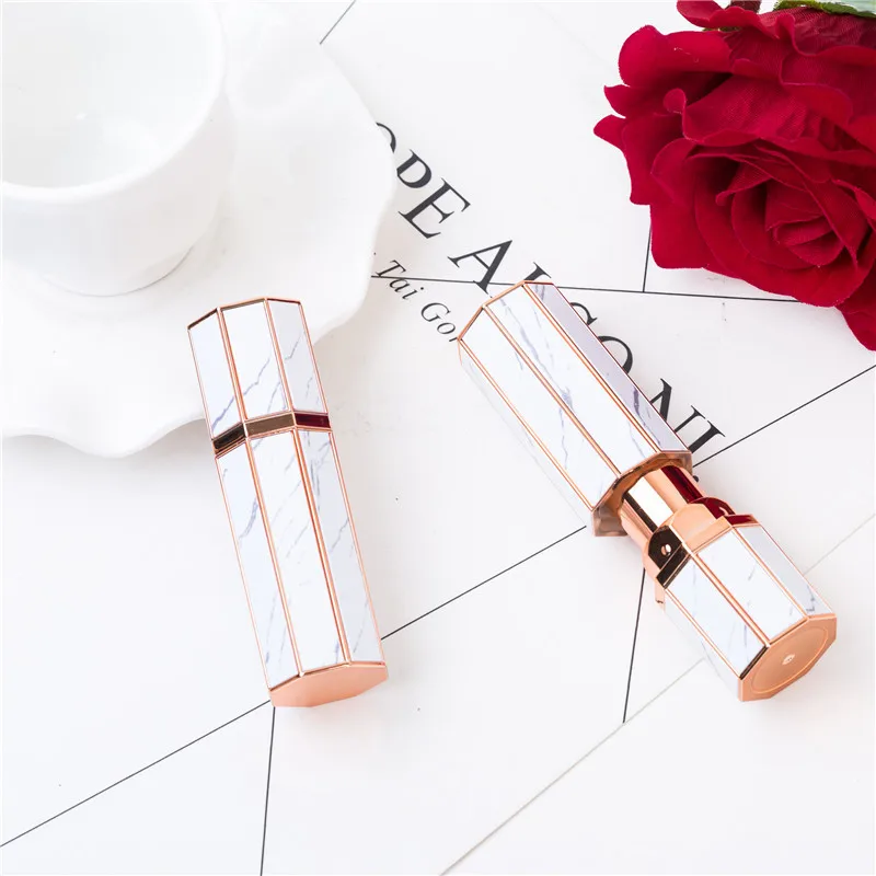 6 цветов белый нефрит Мраморная Губная помада для губ макияж брендовая