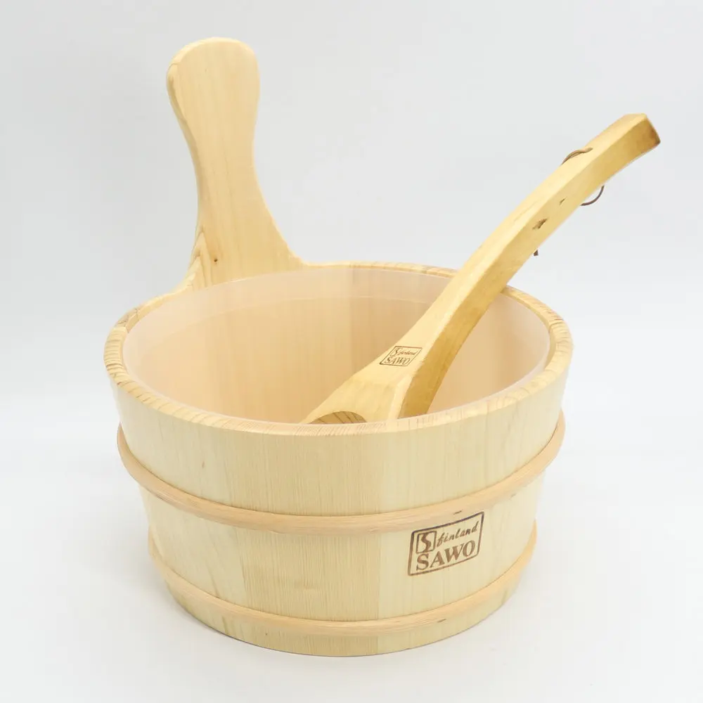 4L аксессуар для сауны деревянный ковш с linner комбинированный набор комната