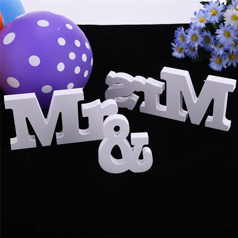Милый декор стола Mr & Mrs бесплатная доставка|decoration accessories|wedding signsmr mr |