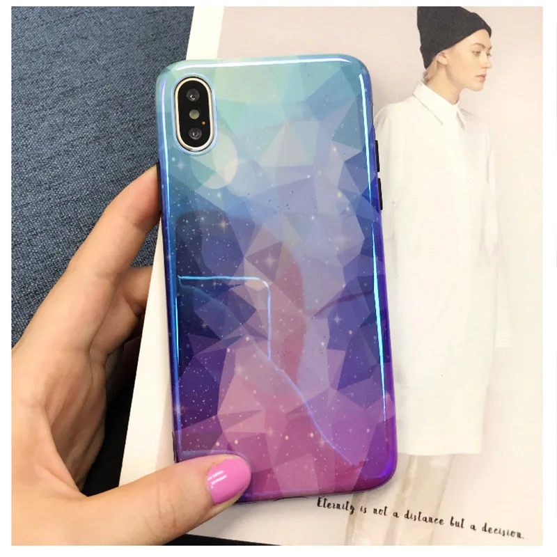 Алмазный градиент 8 мобильный телефон оболочка Blu-Ray фиолетовый XS max Все включено
