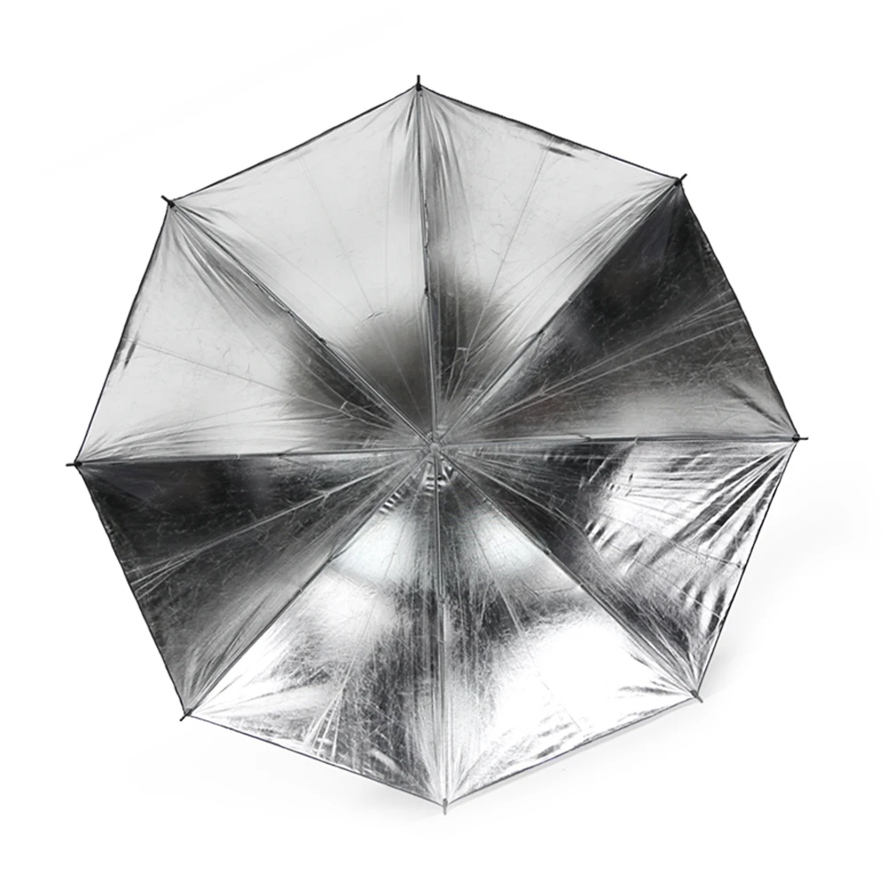 Зонт Godox отражающий мягкий черный/серебристый студийная вспышка 33 дюйма 84 см