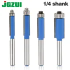 Фрезы для фрез с хвостовиком 14 дюйма, 4 шт., для отделки дерева фрез с подшипник, деревообрабатывающий инструмент