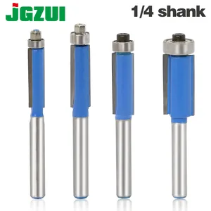 Фрезы для фрез с хвостовиком 14 дюйма, 4 шт., для отделки дерева фрез с подшипник, деревообрабатывающий инструмент