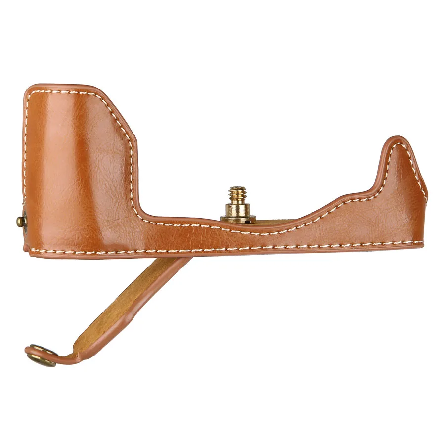 Чехол для камеры из искусственной кожи с винтовым креплением 1/4 фотоаппарата Olympus