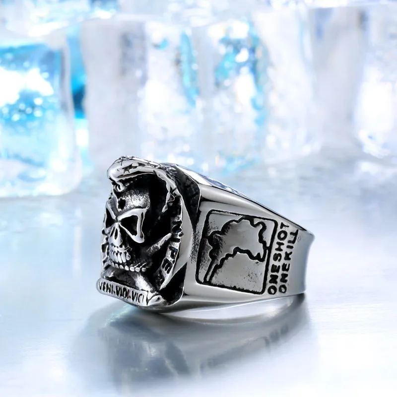 Байер 2017 уникальный Дизайн панк змея череп кольцо для человека Готический
