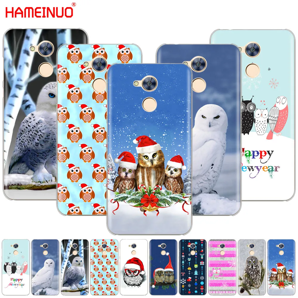 HAMEINUO милый сова Рождество Зима год чехол для телефона huawei Honor 10 V10 4A 5A 6A 7A 6C 6X7X8 9 LITE