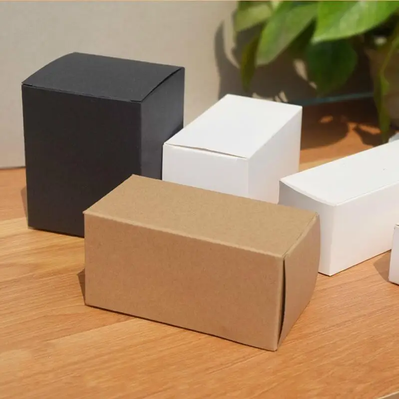 22 размера упаковочная черно белая крафт бумага картонные коробки Упаковка