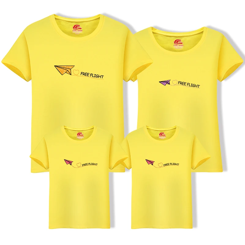 Футболка с самолетом из бумаги подходящая семейная одежда хорошее качество