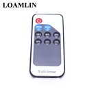 Миниатюрный радиочастотный Одноцветный контроллер, пульт дистанционного управления с 9 клавишами, радиочастотный беспроводной Радиочастотный регулятор яркости DC5-24V для одноцветных лент 5050, 3528