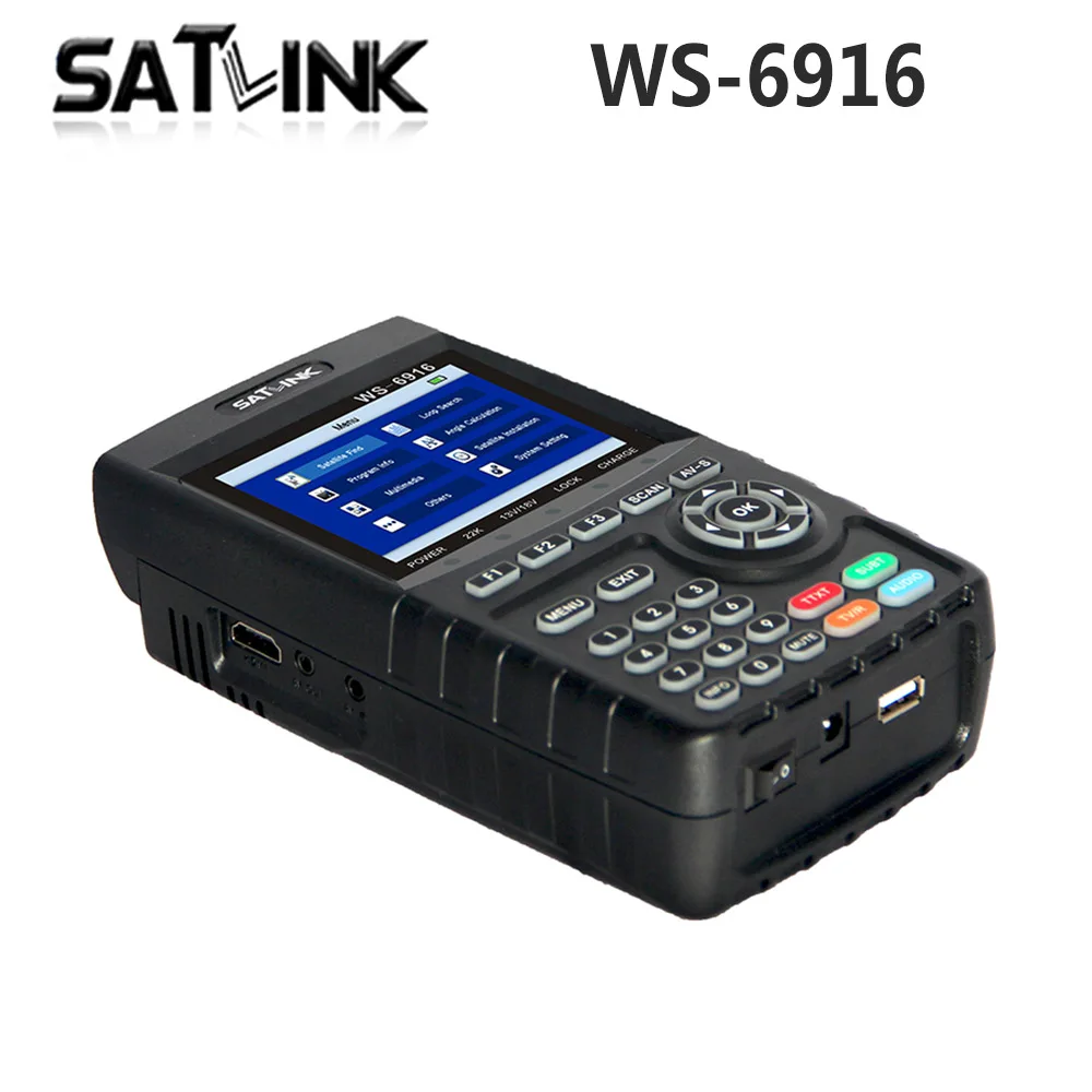 [Подлинный] Satlink WS-6916 HD DVB-S2 высокой четкости спутниковый искатель спутниковый измеритель MPEG-2/MPEG-4 Satlink WS 6916 Sat link 6916