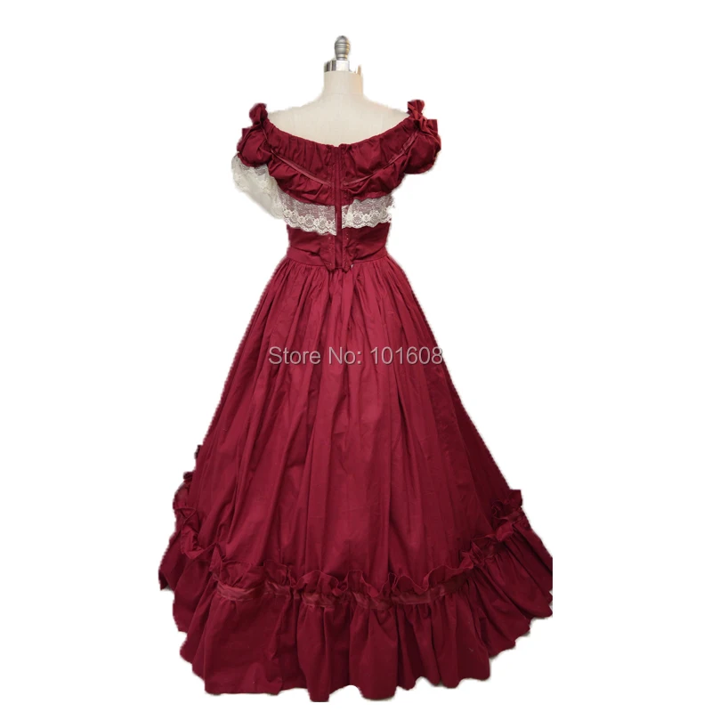 Клиент на заказ! Красный 18-го века Французский Благородный герцогиня Ренессанс