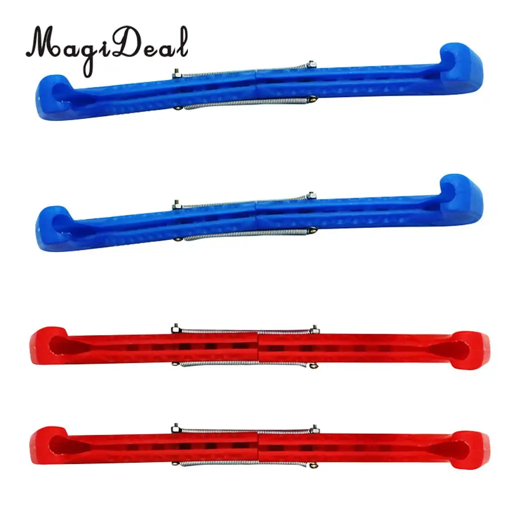 2 пары пластиковых защитных чехлов для фигурок хоккея с шайбой|skate blade cover|figure skating