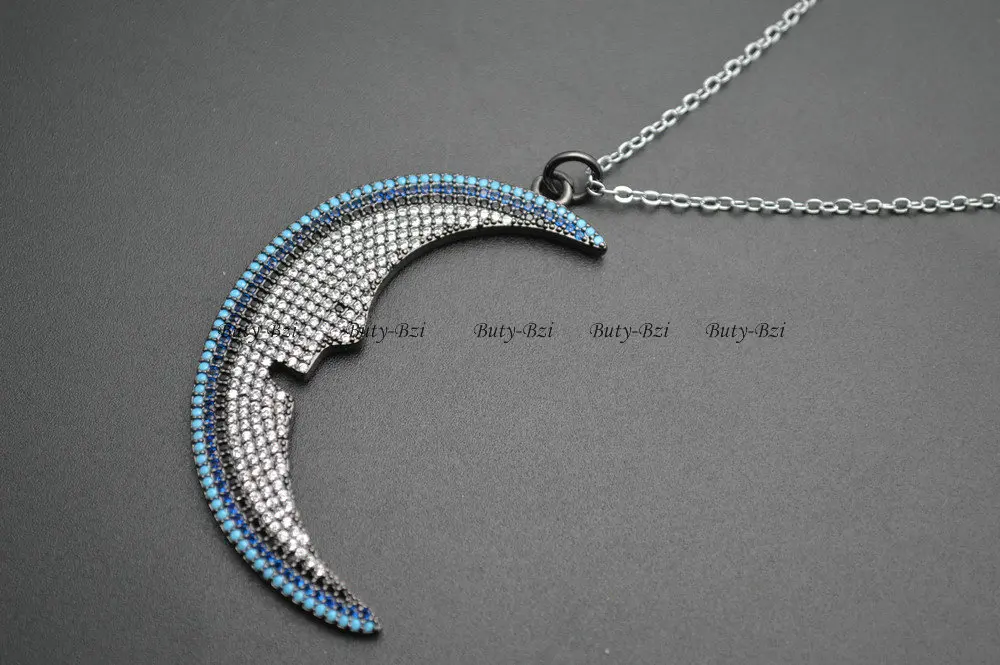 Новый дизайн украшенные фианитами луна улыбка искусственное модное украшение