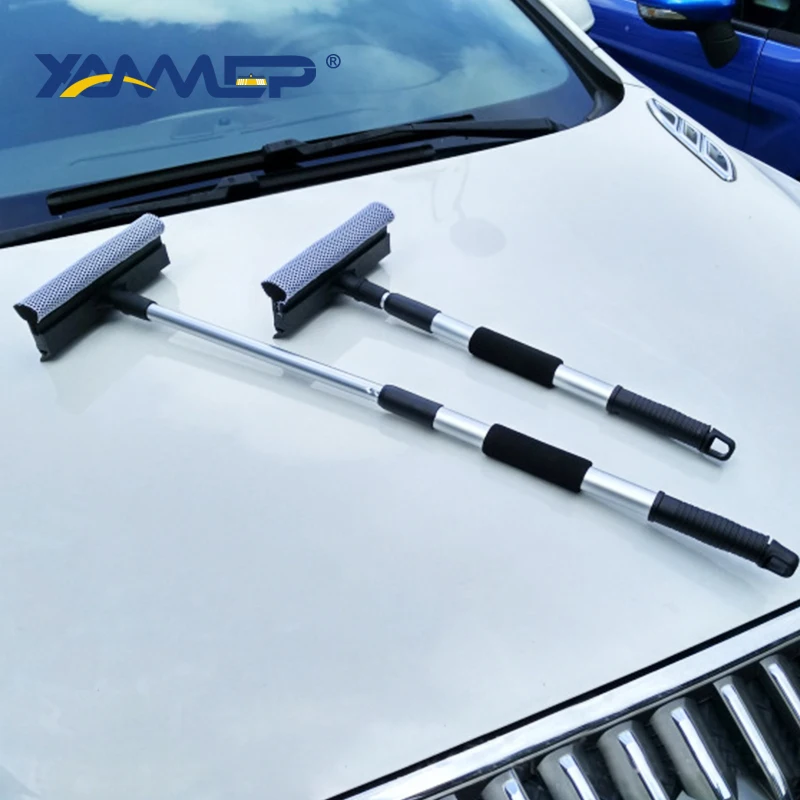 Оконная щетка для мытья автомобиля ракель губка чистки окон телескопическая