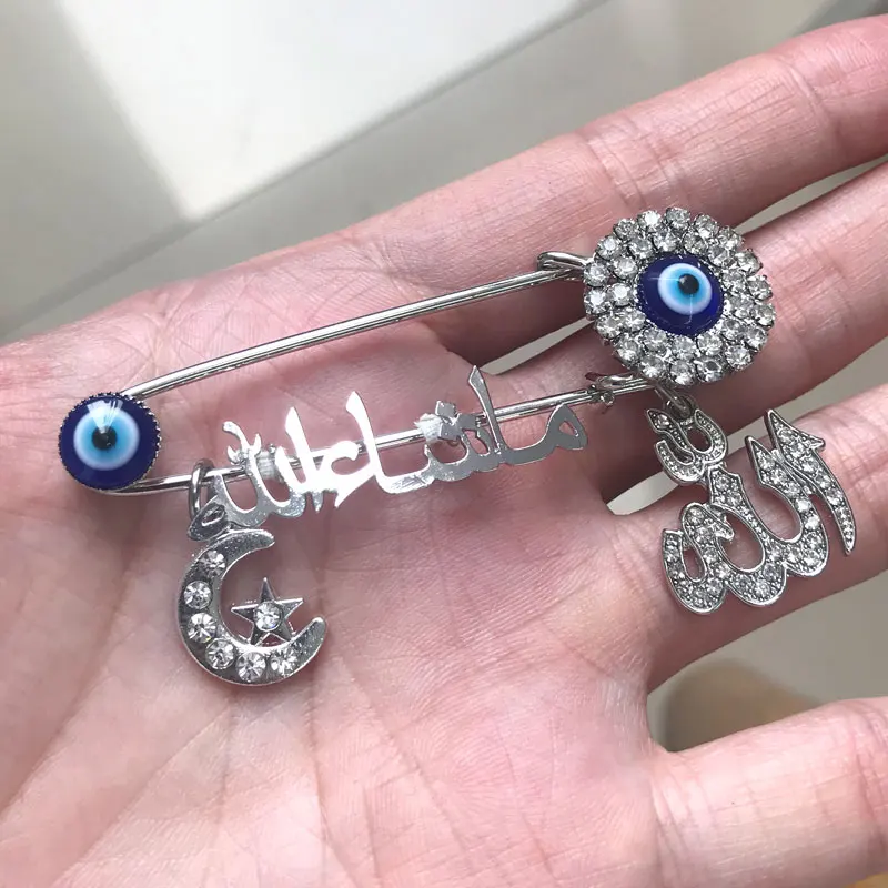Мусульманский Бог машалла на арабском Турецкий Дурной глаз брошь Детская