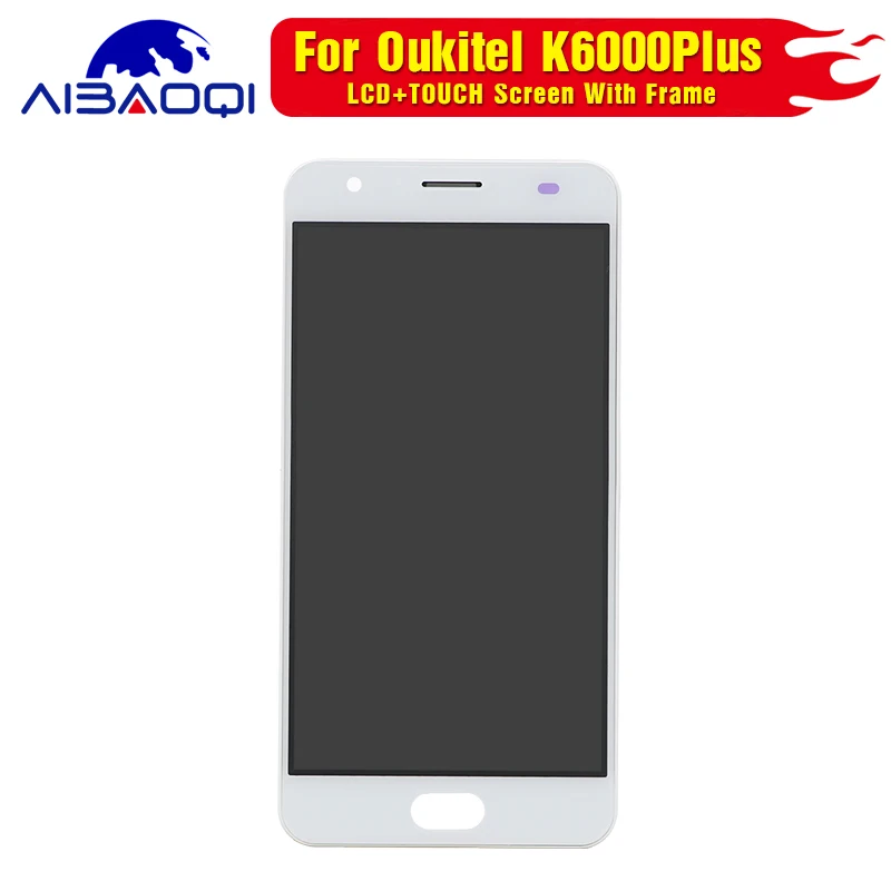 Новый оригинальный сенсорный экран для Oukitel K6000 Plus + ЖК дисплей дигитайзер в сборе