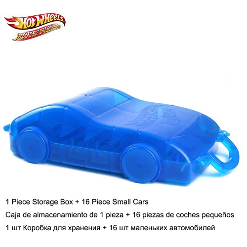 16 Cars Hot Wheels модель автомобиля портативный пластиковый ящик для хранения игрушек Hotwheels автомобили подвижная парковка двухсторонние складные модели вмещает 16 автомобилей - Цвет: 16 Cars