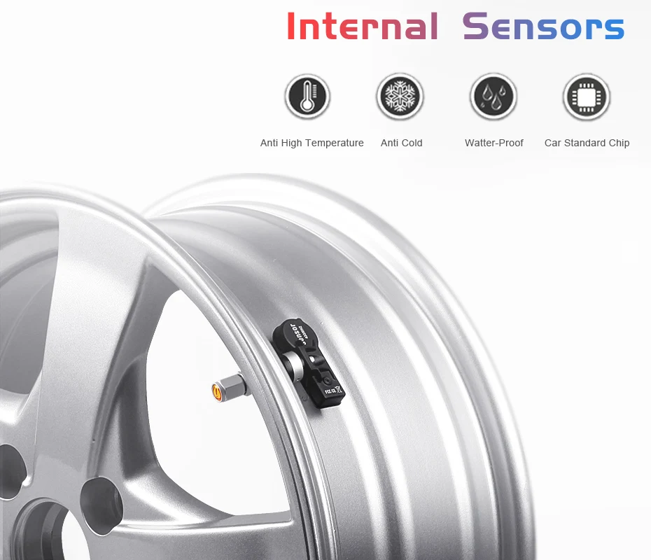 AWESAFE USB система мониторинга давления в шинах Android навигационная система TPMS с 4 внутренними датчиками для автомобиля DVD плеер навигация