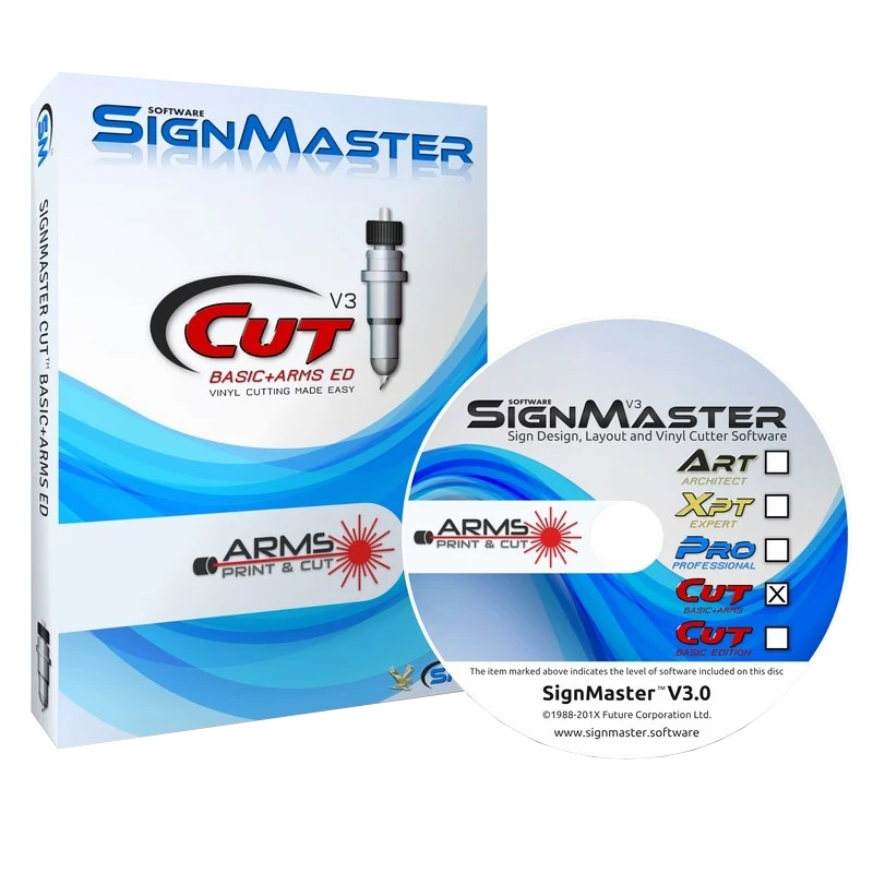 Бесплатное программное обеспечение Signmaster для резака плоттера виниловых наклеек для создания знаков на окнах в системе Window.