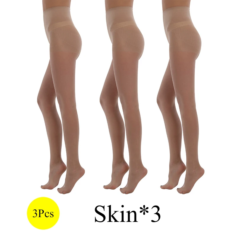 3 Skin BONAS 40D сексуальные дышащие колготки женские трусы с высокой талией колготки сексуальные колготки нейлоновые эластичные тонкие чулки женские Collant - Цвет: 3 Skin
