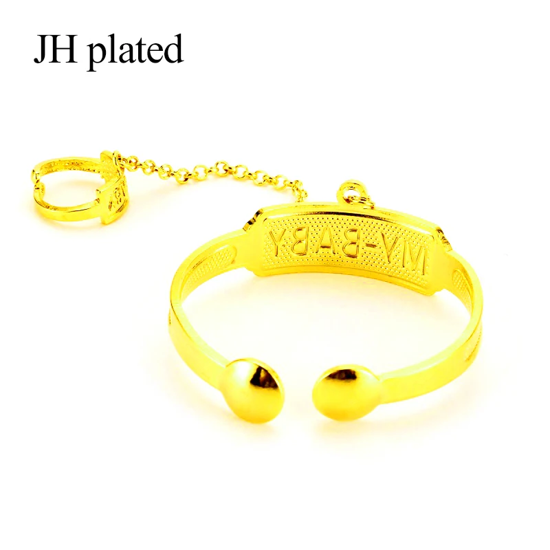 Позолоченный Эфиопский браслет JHplated золотого цвета для детей/девочек мужские