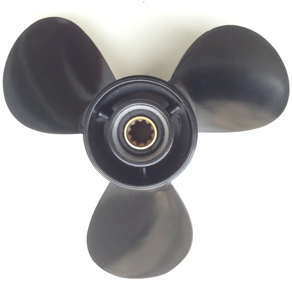 free shipping 9.9x11 For 20HP 30hp tohatsu propeller Aluminium TOHATSU Propeller Motors tohatsu Outboard Motor 10 tooth spline
