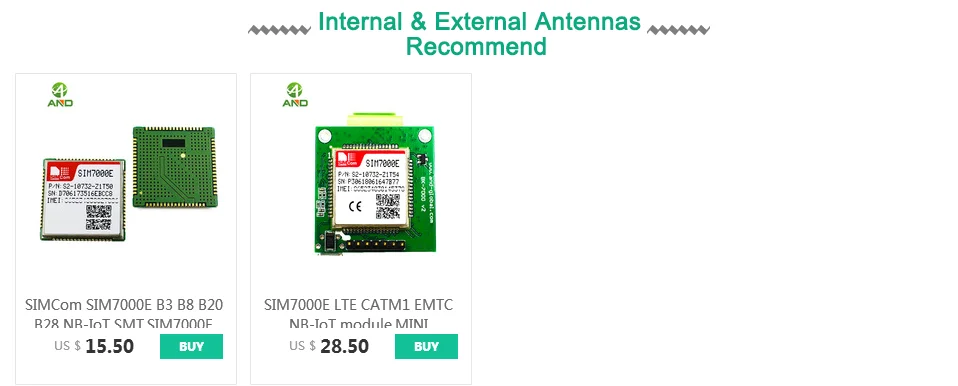 Комплект SIM7000E для Arduino UNO, eMTC NB-IoT Shield development board 1 комплект